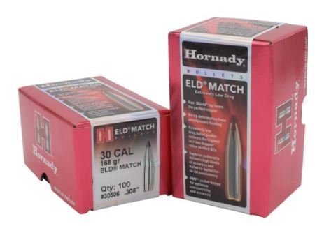 Hornady ELD Matchgeschosse 168 Grain .308 WIN #30506 in hochwertiger Einzelverpackung